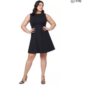 Spanx Women’s black Sleeveless Fit & Flare Pocket Dress